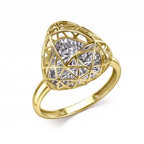 Кольцо из лимонного золота GRIGORIEV Г01-13-51222-11-00 с бриллиантом Г01-13-51222-11-00 фото