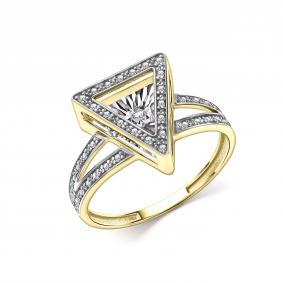 Кольцо из лимонного золота GRIGORIEV с танцующим бриллиантом Г01-13-51237-31-00 Г01-13-51237-31-00 фото