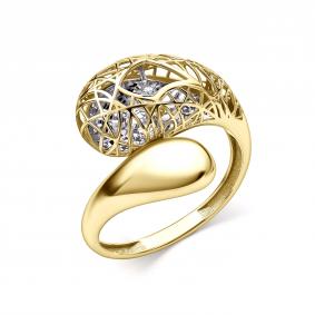 Кольцо из лимонного золота GRIGORIEV Г01-13-51257-11-00-2 с бриллиантом Г01-13-51257-11-00-2 фото