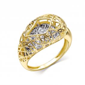 Кольцо из лимонного золота GRIGORIEV Г01-13-51257-11-00 с бриллиантом Г01-13-51257-11-00 фото