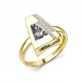 Кольцо из лимонного золота GRIGORIEV Г01-13-51323-31-00 с бриллиантом Г01-13-51323-31-00 фото