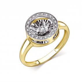 Кольцо из лимонного золота GRIGORIEV Г01-13-5478-31-00 с бриллиантом Г01-13-5478-31-00 фото