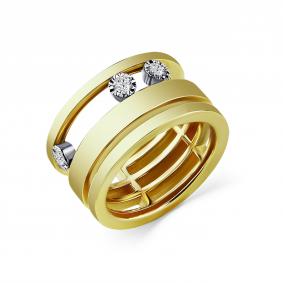 Кольцо из лимонного золота GRIGORIEV Г01-13-5828-11-00-1 с бриллиантом Г01-13-5828-11-00-1 фото