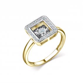 Кольцо из лимонного золота GRIGORIEV Г01-13-5890-31-00 с бриллиантом Г01-13-5890-31-00 фото