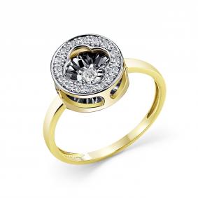 Кольцо из лимонного золота GRIGORIEV Г01-13-5923-31-00 с бриллиантом Г01-13-5923-31-00 фото