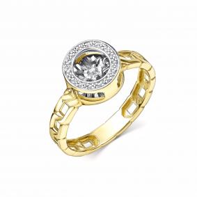 Кольцо из лимонного золота GRIGORIEV Г01-13-5994-31-00 с бриллиантом Г01-13-5994-31-00 фото