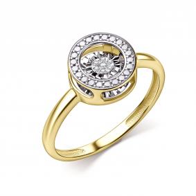 Кольцо из лимонного золота GRIGORIEV Г01-13-71177-21-00-1 с бриллиантом Г01-13-71177-21-00-1 фото