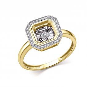 Кольцо из лимонного золота GRIGORIEV с танцующим бриллиантом Г01-13-71282-31-00 Г01-13-71282-31-00 фото