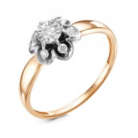 Золотое кольцо GRIGORIEV Г01-14-5415 с бриллиантом Г01-14-5415 фото