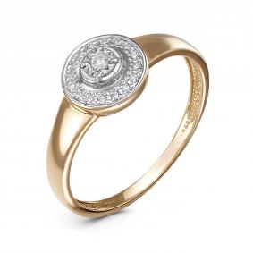Золотое кольцо GRIGORIEV Г01-14-5418 с бриллиантом Г01-14-5418 фото