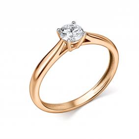 Золотое кольцо GRIGORIEV Г01-17-01475-51-00 с бриллиантом выращенным Г01-17-01475-51-00 фото