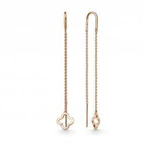 Золотые серьги GRIGORIEV Г02-01-01322-21-00-1 с бриллиантом Г02-01-01322-21-00-1 фото