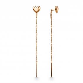 Золотые серьги GRIGORIEV Г02-01-01346-21-00-1 с бриллиантом Г02-01-01346-21-00-1 фото