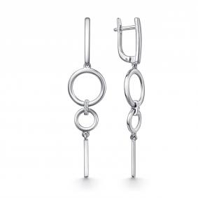 Серебряные серьги GRIGORIEV Г02-10-01349-41-00-1 с фианитом Г02-10-01349-41-00-1 фото