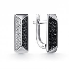 Серебряные серьги GRIGORIEV Г02-10-01353-43-00 с фианитом Г02-10-01353-43-00 фото