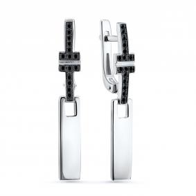 Серебряные серьги GRIGORIEV Г02-10-0534-42-00 с фианитом Г02-10-0534-42-00 фото