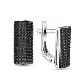 Серебряные серьги GRIGORIEV Г02-10-0574-42-00 с фианитом Г02-10-0574-42-00 фото