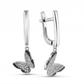 Серебряные серьги GRIGORIEV Г02-10-0642-43-00-1 с фианитом Г02-10-0642-43-00-1 фото