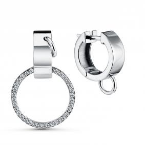 Серебряные серьги GRIGORIEV Г02-10-0645-41-00 с фианитом Г02-10-0645-41-00 фото