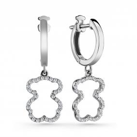 Серебряные серьги GRIGORIEV Г02-10-0758-41-00 с фианитом Г02-10-0758-41-00 фото