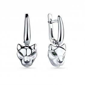 Серебряные серьги GRIGORIEV Г02-10-0926-48-00-1 с фианитом Г02-10-0926-48-00-1 фото