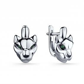 Серебряные серьги GRIGORIEV Г02-10-0926-48-00 с фианитом Г02-10-0926-48-00 фото