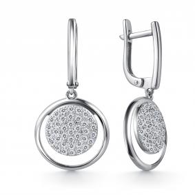 Серебряные серьги GRIGORIEV Г02-10-0939-41-00-1 с фианитом Г02-10-0939-41-00-1 фото
