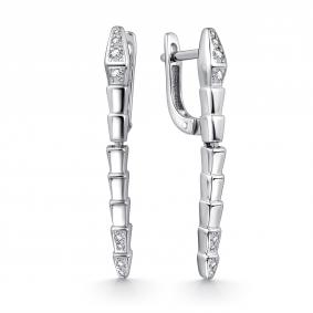 Серебряные серьги GRIGORIEV Г02-10-0973-41-00-1 с фианитом Г02-10-0973-41-00-1 фото