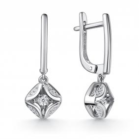 Серебряные серьги GRIGORIEV Г02-10-51191-41-00-1 с фианитом Г02-10-51191-41-00-1 фото