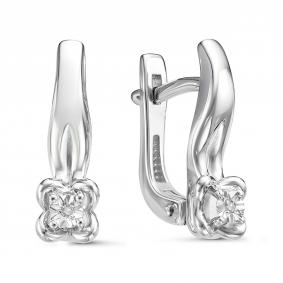 Серебряные серьги GRIGORIEV Г02-10-5308(с) с фианитом Г02-10-5308(с) фото