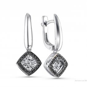 Серебряные серьги GRIGORIEV Г02-10-5499-43-00-1 с фианитом Г02-10-5499-43-00-1 фото