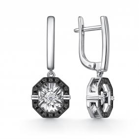 Серебряные серьги GRIGORIEV Г02-10-5630-43-00-1 с фианитом Г02-10-5630-43-00-1 фото