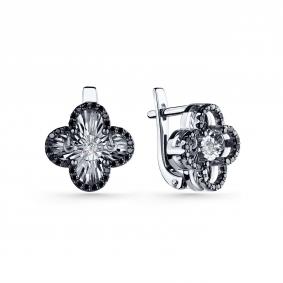 Серебряные серьги GRIGORIEV Г02-10-5675-43-00-1 с фианитом Г02-10-5675-43-00-1 фото