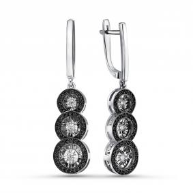 Серебряные серьги GRIGORIEV Г02-10-5699-43-00 с фианитом Г02-10-5699-43-00 фото