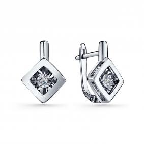 Серебряные серьги GRIGORIEV Г02-10-5737-41-00-1 с фианитом Г02-10-5737-41-00-1 фото