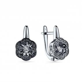 Серебряные серьги GRIGORIEV Г02-10-5892-43-00 с фианитом Г02-10-5892-43-00 фото