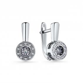 Серебряные серьги GRIGORIEV Г02-10-5905-41-00 с фианитом Г02-10-5905-41-00 фото