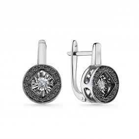 Серебряные серьги GRIGORIEV Г02-10-5924-43-00 с фианитом Г02-10-5924-43-00 фото
