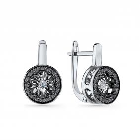 Серебряные серьги GRIGORIEV Г02-10-5925-43-00 с фианитом Г02-10-5925-43-00 фото
