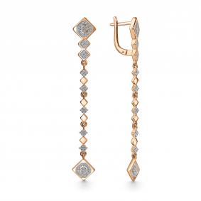 Золотые серьги GRIGORIEV Г02-11-01117-41-00-1 с фианитом Г02-11-01117-41-00-1 фото