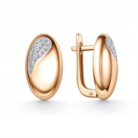 Золотые серьги GRIGORIEV Г02-11-01125-41-00-1 с фианитом Г02-11-01125-41-00-1 фото