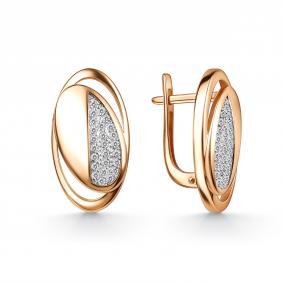 Золотые серьги GRIGORIEV Г02-11-01136-41-00 с фианитом Г02-11-01136-41-00 фото