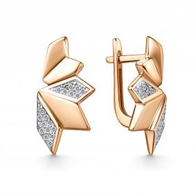 Золотые серьги GRIGORIEV Г02-11-01141-41-00 с фианитом Г02-11-01141-41-00 фото