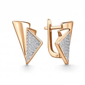 Золотые серьги GRIGORIEV Г02-11-01142-41-00 с фианитом Г02-11-01142-41-00 фото