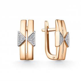 Золотые серьги GRIGORIEV Г02-11-01152-41-00 с фианитом Г02-11-01152-41-00 фото