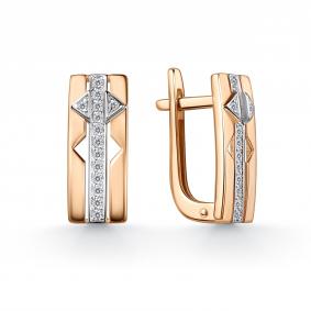 Золотые серьги GRIGORIEV Г02-11-01154-41-00 с фианитом Г02-11-01154-41-00 фото