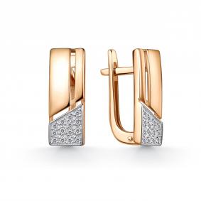 Золотые серьги GRIGORIEV Г02-11-01155-41-00 с фианитом Г02-11-01155-41-00 фото