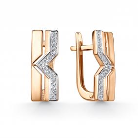 Золотые серьги GRIGORIEV Г02-11-01156-41-00 с фианитом Г02-11-01156-41-00 фото