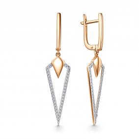 Золотые серьги GRIGORIEV Г02-11-01203-41-00-1 с фианитом Г02-11-01203-41-00-1 фото