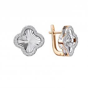 Золотые серьги GRIGORIEV Г02-11-01258-21-00 с бриллиантом Г02-11-01258-21-00 фото